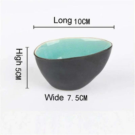 Chic Ceramic Soy Sauce Dipping Dish Set with Multi-Purpose Serving Tray..