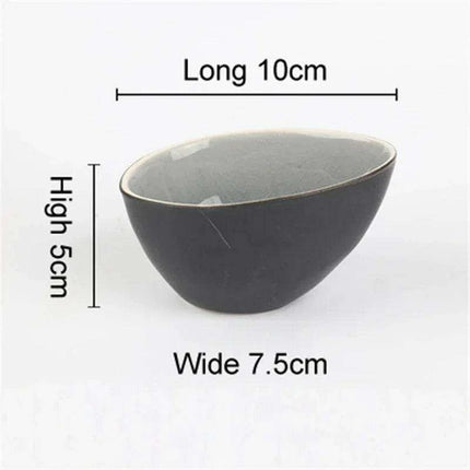 Chic Ceramic Soy Sauce Dipping Dish Set with Multi-Purpose Serving Tray..