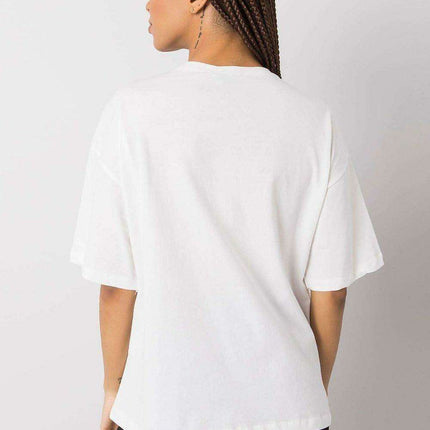 Chic Chain Embellished Cotton T Shirt For Women Casual - Très Elite
