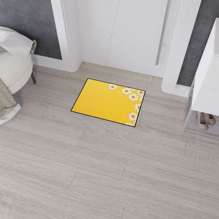 Chic Chamomile Personalized Area Rug with Modern Black Edging and Vibrant Designs - Très Elite