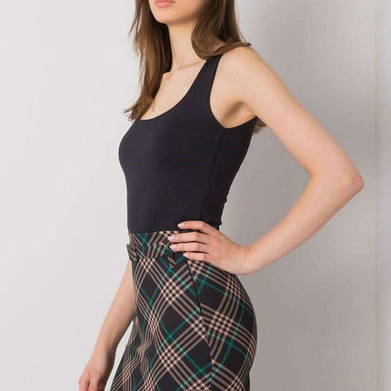 Chic Checked Mini Skirt For Effortless Elegance Italy Moda - Très Elite
