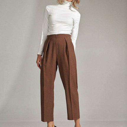Chic Checked Trousers with Practical Side Pockets - Très Elite