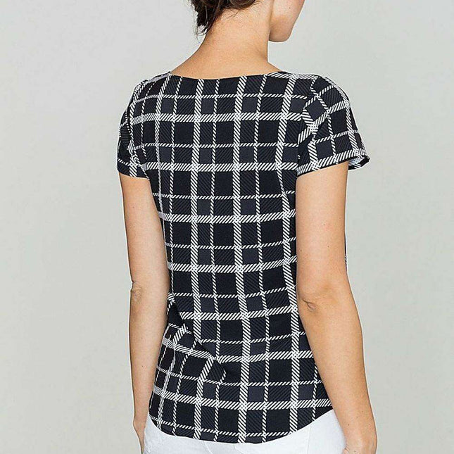 Chic Checkered Top by Lenitif