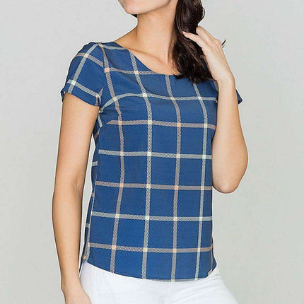 Chic Checkered Top by Lenitif - Très Elite