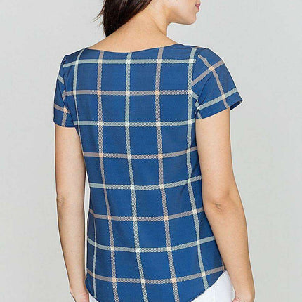 Chic Checkered Top by Lenitif - Très Elite