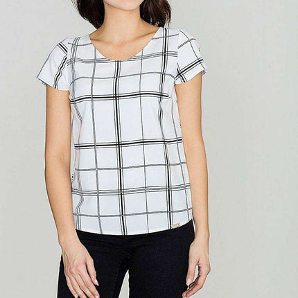 Chic Checkered Top by Lenitif - Très Elite