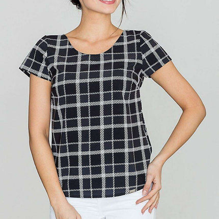 Chic Checkered Top by Lenitif - Très Elite