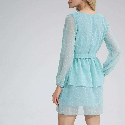 Chic Chiffon Daydress with Frilly Hem Detail - Très Elite