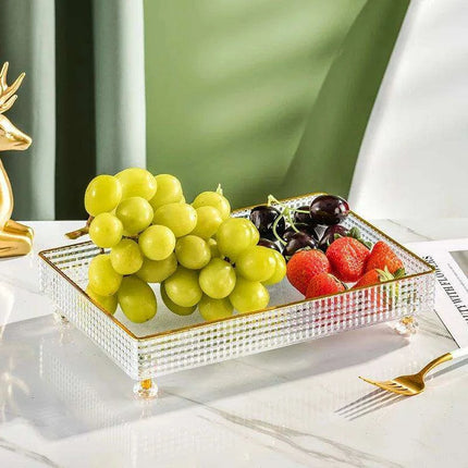 Chic Clear Nordic Snack Trays - Stylish 4/6 Compartment Bowls for Treats and Candies - Très Elite