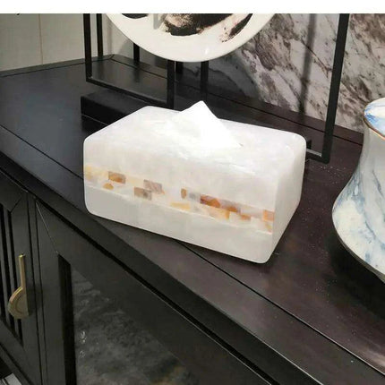 Chic Coastal-Inspired Tissue Box Holder for Elegant Home and Hospitality Settings - Très Elite