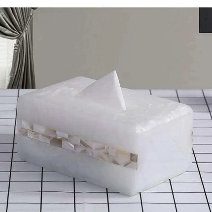 Chic Coastal-Inspired Tissue Box Holder for Elegant Home and Hospitality Settings - Très Elite