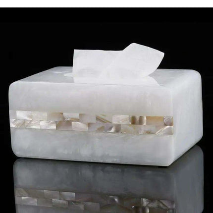 Chic Coastal-Inspired Tissue Box Holder for Elegant Home and Hospitality Settings - Très Elite