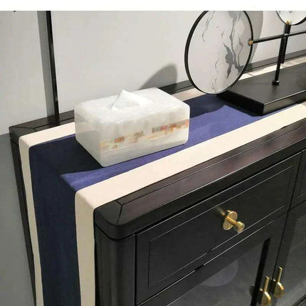 Chic Coastal-Inspired Tissue Box Holder for Elegant Home and Hospitality Settings - Très Elite