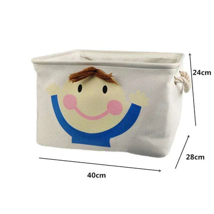 Chic Collapsible Canvas Storage Bin for Kids..