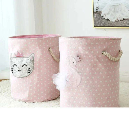 Chic Collapsible Canvas Storage Bin for Kids - Très Elite