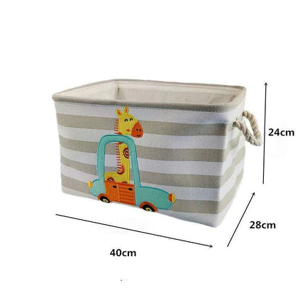 Chic Collapsible Canvas Storage Bin for Kids- Très Elite- Très Elite
