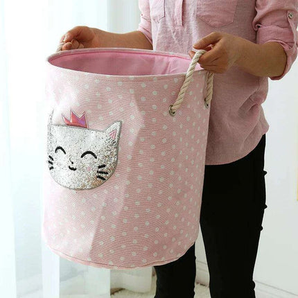Chic Collapsible Canvas Storage Bin for Kids - Très Elite