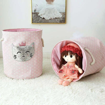 Chic Collapsible Canvas Storage Bin for Kids - Très Elite