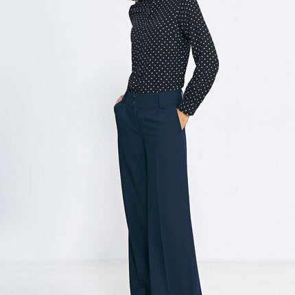 Chic Collared Long Sleeve Shirt Pea Print Autumn Style - Très Elite