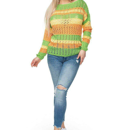 Chic Colorful Peekaboo Pullover - Très Elite