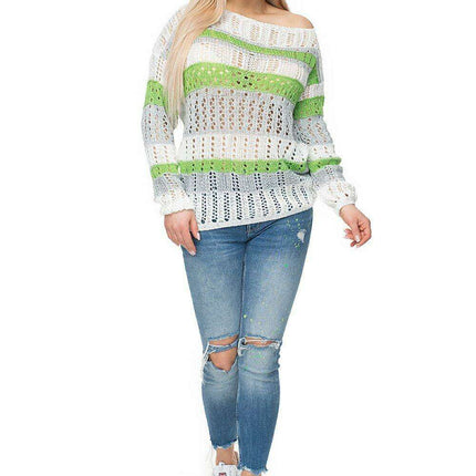 Chic Colorful Peekaboo Pullover - Très Elite