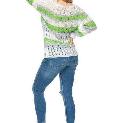 Chic Colorful Peekaboo Pullover - Très Elite