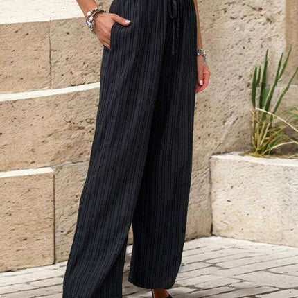 Chic Colorful Pleated Straight Leg Trousers for Women - Très Elite
