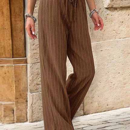 Chic Colorful Pleated Straight Leg Trousers for Women - Très Elite