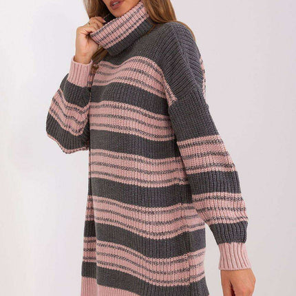 Chic Colorful Striped Knit Dress - Très Elite