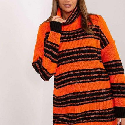 Chic Colorful Striped Knit Dress