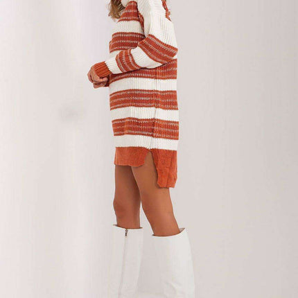 Chic Colorful Striped Knit Dress - Très Elite