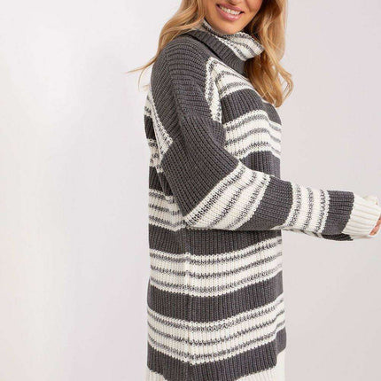 Chic Colorful Striped Knit Dress - Très Elite