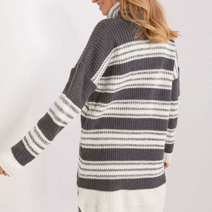 Chic Colorful Striped Knit Dress - Très Elite