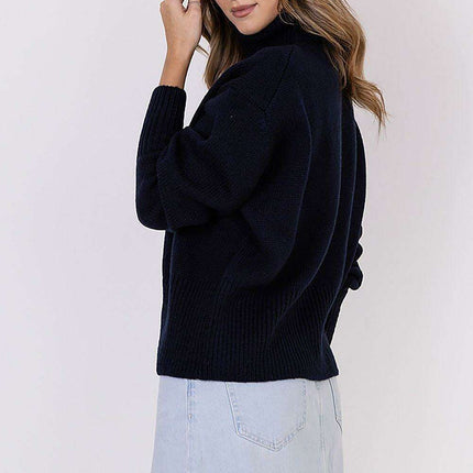 Chic Comfort Knit Turtleneck Sweater - Très Elite