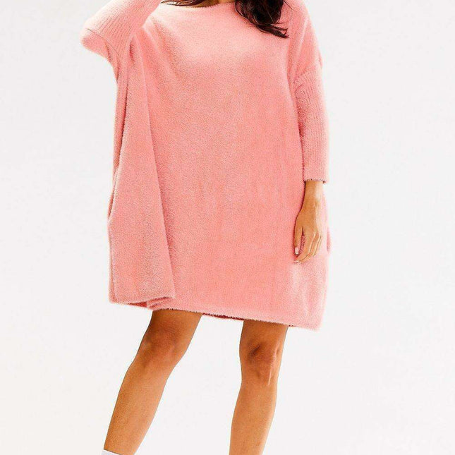Chic Comfort: Luxurious Oversized Knit Sweater with Elegant Long Sleeves