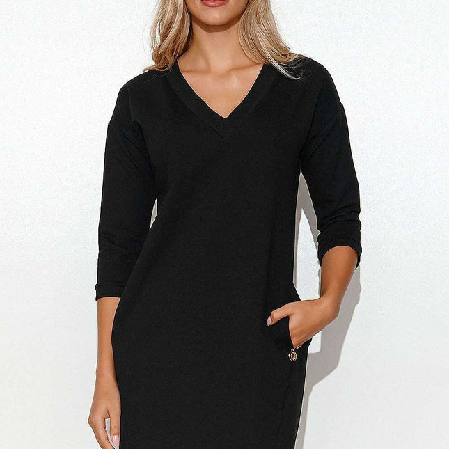 Chic Comfort V-Neck Daydress