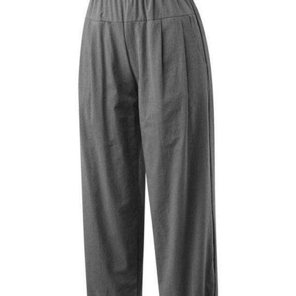 Chic Comfort: Women's High Waist Cotton Linen Harem Pants