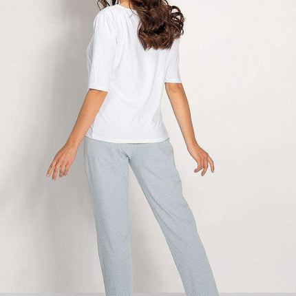 Chic Comfort Women's Pajama Set - Exquisite Polish Design - Très Elite