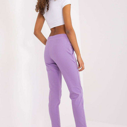 Chic & Comfortable High-Waisted Cotton Joggers with Adjustable Fit - Très Elite