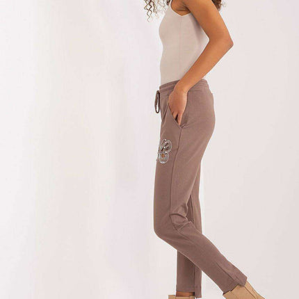 Chic & Comfortable High-Waisted Cotton Joggers with Adjustable Fit - Très Elite