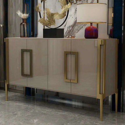 Chic Contemporary Sideboard with Stainless Steel Features- Très Elite- Très Elite