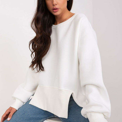 Chic Cotton Asymmetrical Sweatshirt from Moda - Très Elite
