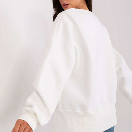 Chic Cotton Asymmetrical Sweatshirt from Moda - Très Elite