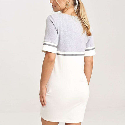 Chic Cotton Belted Mini Dress with Functional Pockets - Très Elite