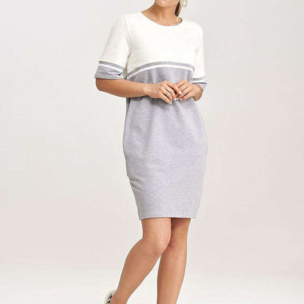 Chic Cotton Belted Mini Dress with Functional Pockets - Très Elite