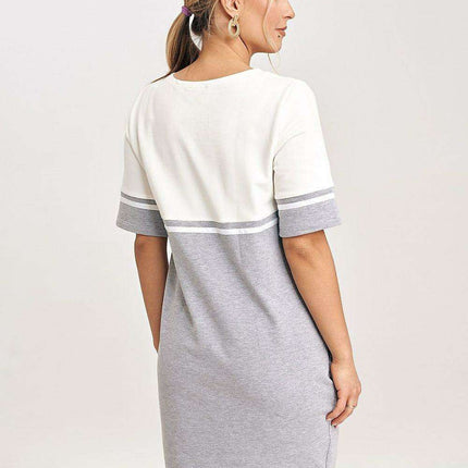 Chic Cotton Belted Mini Dress with Functional Pockets - Très Elite