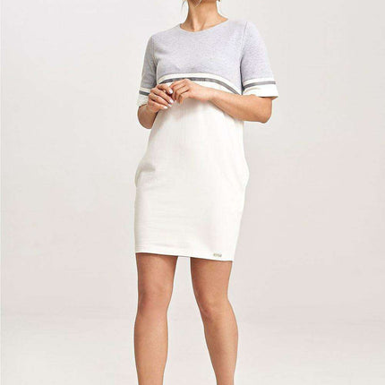 Chic Cotton Belted Mini Dress with Functional Pockets - Très Elite