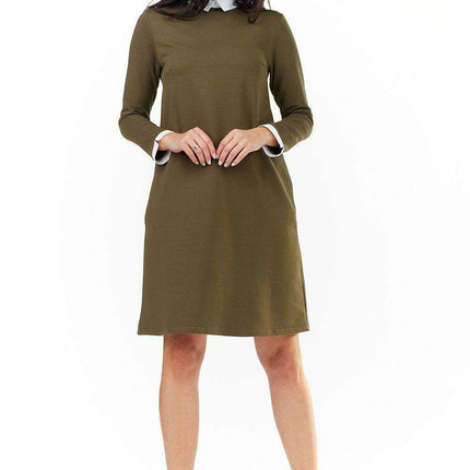 Chic Cotton Blend Daydress with Refined Accents - Très Elite