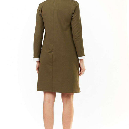 Chic Cotton Blend Daydress with Refined Accents - Très Elite