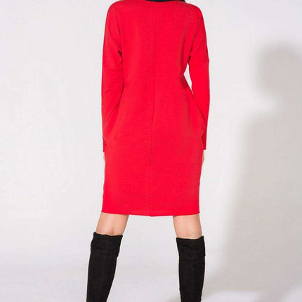 Chic Cotton Blend Evening Gown with Stylish Raw Edge Accents